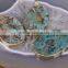 Natural Agate Stone Pendant, Gold Plated Edged Oval Shape Slab Stone Pendant, Double Flat Ocean Agate Gem Stone Pendants