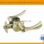 High security zinc alloy antique brass finish reversible tubular entrance door handle lock