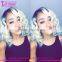 Luffy wig brand 10inch 130%density bob style silk top lace front wigs brazilian human hair ombre short bob wigs for black women