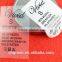 Small neck thermal transfer label for kids clothing