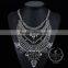 high quality vintage rhinestone chunky statement necklace tin alloy fashion women pendant necklace 6390065