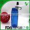 PCTG eco-friendly empty cylinder custom 750ml drink plastic container with straw