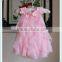 Girl flower Tutu romper dress wholesale chiffon fluffy cute gir dress romper baby girl rompers dresses with flowers