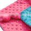 ABC-TEX 2 Colors Double Side Minky Dot Massage Name Security Bunny Blanket