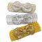 Sequin Bows with Crochet Elastic Baby Headbands for Girls Hair Accessories