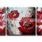 canvas triptych oil flower home decoration