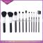 2016 Best Seller 12 pcs makeup brushes cup holder ,black makeup brush holder with makeup brushes