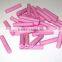 99% Al2O3 Pink ceramic tubes with high quality