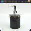 Promotional golden edge ceramic bathroom sets black china manufacturer