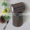 Antique decoration cylinder used wooden pen box case