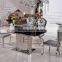 TH391 2015 New Model foldining tempered glass dining table