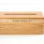 high quality plain wood car tissue box cover