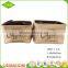 Wholesale China customized household decorative jute storage basket bag for toy sundries