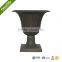Round Marble Look Flower Pots with Square Pedestal