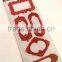 Red Colorway, Classic Glitter Lace Foam Sticker, Elegant Decorative Shinny Glitter Sticker