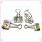 Office stationery standard colorful printing metal binder clips