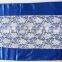 50PCS A Lot 32cm*200cm White Hard Yarn Lace & Royal Bule Satin Sash With Plastic Shinny Buckle For Wedding Use