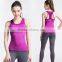 80% polyester 20% elastane workout clothing with removable push-up cups
