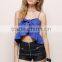 Crop Tops Spaghetti Strap Ladies Crop Top 2014 Sexy Front Tie TankTop for Women