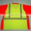 Contrast short sleeve V-neck breathable protective T-shirt