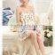 Ms summer new cotton condole belt vest skirt pajamas in nightgown camisole leisurewear han edition dress sexy