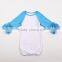 Girls Monogram Ruffle Reglan Shirts tops for Baby Clothes Toddler Reglan