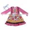 2016 supplier kids clothing wholesale unique pink stripe latest children dress designs