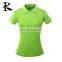 Female stand collor anti-pilling plain sports t shirt