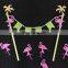 Newest BABY Flamingo & Palm Tree Paper Cake Bunting Wholesale