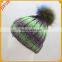 Reliable Custom Bobble New Fashion Beanie Top Quality Solid Color Hip-Hop Knitted Winter Plain Weave Hat