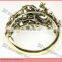 vintage metal peacock shape gold bangle bracelets hot sale jewelry