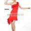 Fashion single shoulder latin dance costume dress L-7019#