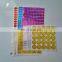 Custom Rectangle Silver Hologram Label with Adhesive Glue