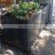 Corten Steel Planter boxes Trough on Casters