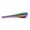 98mm length long Plug-in magnetic gold spoon shape smoking pipe mading zinc alloy with magnet