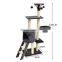 Multiple layers light/dark grey coffee color cat tree house cat condo with scratch post