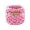 Yarncrafts Handmade Chenille Yarn Desktop Baby Toy Crocheted Small Storage Basket