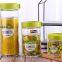 High-capacity glass jar lucid storage plastic lid for grain dry  kitchen glassware