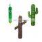 New Arrivals 2020 Anti Bite Creative Wood Cactus Loofah Shape Dog Toy Puppy Squeaky Pet Chew Dog Toys