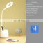 Wireless Portable dimmer goose neck shape office table lamp for study Reading Sleeping Desk Light