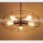 Colorful Chandelier With Ceiling Fan Crystal Pendant Lamp