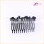 Fancy China Factory Price Twinkle Crystal Hair Clips Fashion Women Metal Flower Hair Combs Headwear Accessory