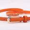 Fashion woman PU waist belt with stone attached buckle