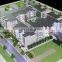 University planning building Miniature floor plan 3d building model