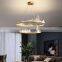 New Design Modern LED Chandelier Lights Amber Personality Chandelier Hanging Glass Pendant Lights