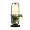 Nordic GlassTable Lamp Plant Creative Bedroom Bedside LED Table Lamp Decorative Table Lamp