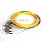 High Performance OEM Customized SM 12 Core FC Single Mode  Fiber Optic Patch Cord Pigtail