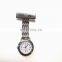 In Stock Alloy metal silver color lady's Tunic Lapel Pin-on Brooch Quartz Fob Watch breast nurses watch
