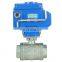 DKV 3'' DN50 DN75 DN150 Actuator 380v Control 50mm 2 Inch 360 Degree Electric SUS304 3 Way Ball Valve