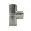 Good Feedback T Shape Stainless Steel 3 Way Elbow Pipe Fittings ISO standard full size ss tees